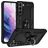 Mobigear Armor Ring Samsung Galaxy S22 Hardcase Back cover Antiurto con anello - Nero