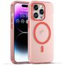 Mobigear Shockproof iPhone 16 Pro MagSafe TPU flexible Carcasa - Rojo