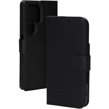 Mobiparts Classic Wallet Samsung Galaxy S25 Ultra Cover a libro - Nero