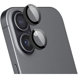 Mobiparts iPhone 17 Pro Vidro temperado Protetor de lentes da câmara - Compatível com capas - Preto