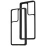 Mobiparts Rugged Clear Samsung Galaxy S21 Ultra Hard Case Back cover Shockproof - Clear / Black