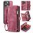 CaseMe 008 iPhone 16 Pro Case Detachable 2-in-1 Wallet Case Wallet - Red