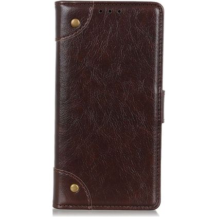 Mobigear Ranch OnePlus 10 Pro Funda tipo libro Cartera - Marrón