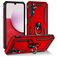 Mobigear Armor Ring Samsung Galaxy A14 Hard Case Back cover Shockproof with Ring Holder - Red