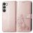 Mobigear Clover Samsung Galaxy A14 Funda tipo libro Cartera - Oro rosa