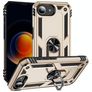 Mobigear Armor Ring iPhone 16e Fodral Hårdplast Skal Stötsäkert med ringhållare - Guld