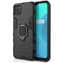 Mobigear Armor Ring Realme C11 (2020) Hardcase Etui plecki Wstrząsoodporne z pierścieniem - Czarny
