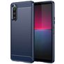 Mobigear Brushed Slim Sony Xperia 10 V Flexible TPU Back cover - Blue