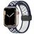 Mobigear Sport Plus Mag Silicone Apple Watch Cinturino Chiusura magnetica - 42/41/40/38 mm - Bianco / Blu navy