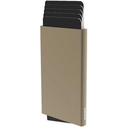 Valenta Cardprotector Plus Alumiini Korttikotelo - 5 korttia - MagSafe-yhteensopiva - Titanium Gold