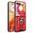 Mobigear Armor Ring Motorola Razr 50 Ultra Hårdt Bagsidecover Stødsikkert med ringholder - Rød