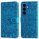 Mobigear Sunflower Samsung Galaxy S26 Plus Wallet case - Blue
