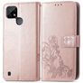 Mobigear Clover Realme C25Y Funda tipo libro Cartera - Oro rosa