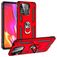 Mobigear Armor Ring Xiaomi Redmi 10C Funda Plástico rígido Carcasa Antigolpes con anillo - Rojo