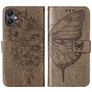 Mobigear Butterfly Samsung Galaxy A05 Lompakkokotelo + Setelitasku - Harmaa