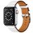 Mobigear Torino Läder Apple Watch Armband Spänne - 42/41/40/38 mm - Vit
