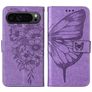 Mobigear Butterfly Google Pixel 9 Pro Pungetui med Seddelrum - Lilla