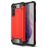 Mobigear Outdoor Samsung Galaxy S21 FE Tvrdý plast Zadní kryt odolný proti nárazům - Červená