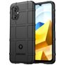 Mobigear Rugged Shield POCO M5 TPU flexível Capa traseira Antichoque - Preto