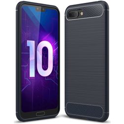Mobigear Brushed Slim HONOR 10 Elastyczne TPU Etui plecki - Granatowy