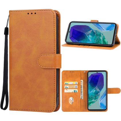 Mobigear Wallet Samsung Galaxy M55 Wallet case - Brown