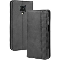 Mobigear Sensation Xiaomi Redmi Note 9 Pro Cover a libro portafoglio - Nero