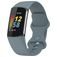 Mobigear Sport Dual Correa Silicona Cierre de pinza para Fitbit Charge 5 - Spring Purple