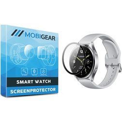 Mobigear Xiaomi Watch 2 Película de ecrã em plástico - Compatível com capas - Preto
