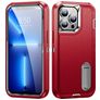 Mobigear Rugged Stand iPhone 14 Pro Hard Case Back cover Shockproof with Stand - Red