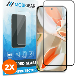 Mobigear Premium Google Pixel 10 Pro Szkło hartowane Ochrona ekranu - Kompatybilna z etui - Czarny (2 szt.)