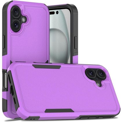 Mobigear Heavy Armor iPhone 16 Plus Plástico rígido Capa traseira Antichoque - Roxo