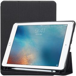 Mobigear Tri-Fold Gel iPad Pro 10,5 tuuman (2017) TPU / Keinonahka Lompakkokotelo + Kynänpidike - Musta