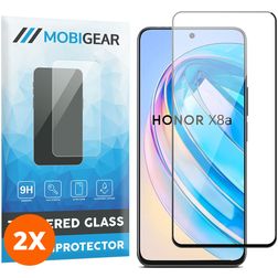 Mobigear Premium HONOR X8A Szkło hartowane Ochrona ekranu - Kompatybilna z etui (2 szt.)