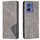 Mobigear Rhombus Slim Motorola Moto G85 Plånboksfodral - Grå