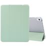 Mobigear Tri-Fold Gel iPad Air 4 (2020) TPU / Umělá kůže Knížkové pouzdro + Držák na stylus - Zelená