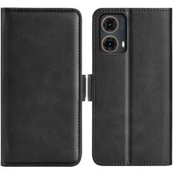 Mobigear Slim Magnet Motorola Moto G85 Capa livro Carteira - Preto