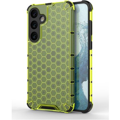 Mobigear Honeycomb Samsung Galaxy S24 Plus Tvrdý plast Zadní kryt odolný proti nárazům - Zelená
