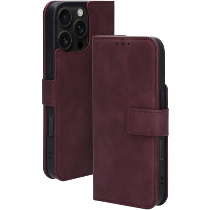Mobiparts Classic Wallet MagSafe iPhone 16 Pro Max Etui z klapką typu portfel - Velvet Red