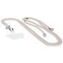 Mobiparts Cordón para móvil universal ajustable Nylon - Pale White