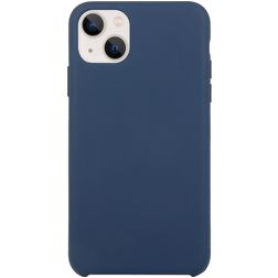 Mobigear Rubber Touch iPhone 15 Plus Silikone Bagsidecover - Mørkeblå