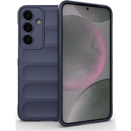 Mobigear Bumpy Samsung Galaxy S25 Plus Fleksibel TPU Bagsidecover - Mørkeblå