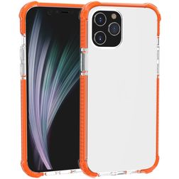 Mobigear Full Bumper iPhone 12 Pro Max Hardcase Back cover Antiurto - Trasparente / Arancione