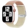 Mobigear Braided Dual Nylon Apple Watch Strap Clamp closure - 42/41/40/38 mm - Pink / Starlight