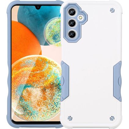 Mobigear Non-slip Armor Samsung Galaxy A14 Hardcase Etui plecki Wstrząsoodporne - Biały