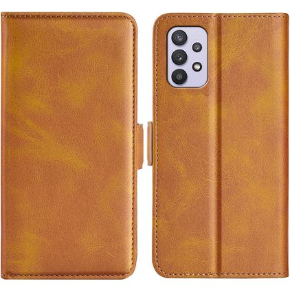 Mobigear Slim Magnet Samsung Galaxy A53 Capa livro Carteira - Conhaque
