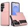 Mobigear Card Samsung Galaxy S26 Ultra Hardcase Back cover Antiurto con portacarte - Oro rosa
