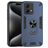 Mobigear Armor Ring Motorola Moto G84 Plástico rígido Capa traseira Antichoque com anel - Azul