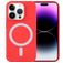 Mobigear Rubber Touch iPhone 15 Pro Max Silikon MagSafe Zadní kryt - Červená