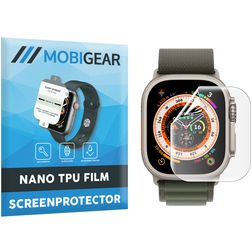Mobigear Apple Watch Ultra - 49 mm Screen Protector Film - Case Friendly - Black