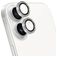 Mobiparts iPhone 16 Tempered Glass Camera Lens Protector - Case Friendly - Silver